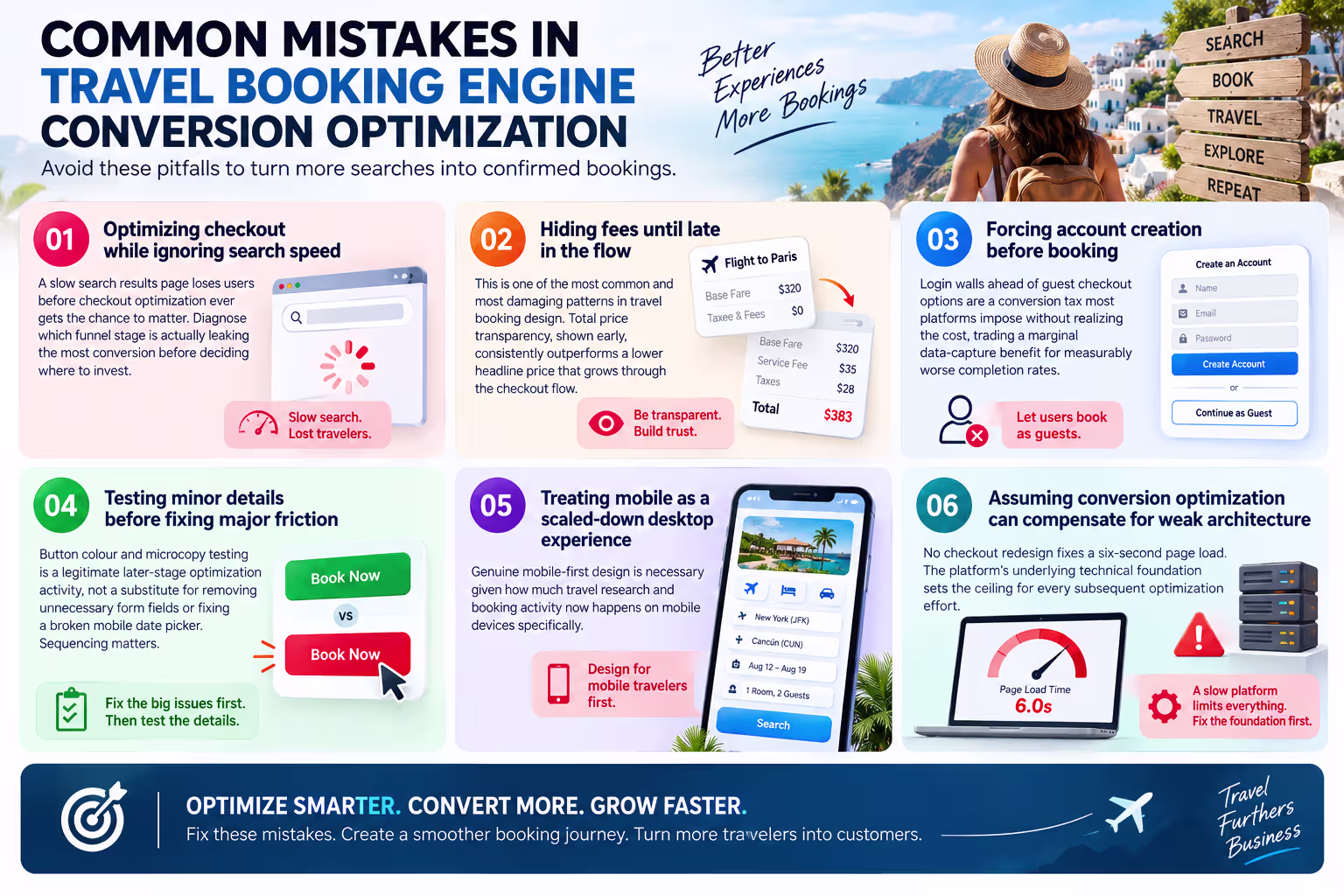 Common Mistakes in Travel Booking Engine for Conversion rate Optimization